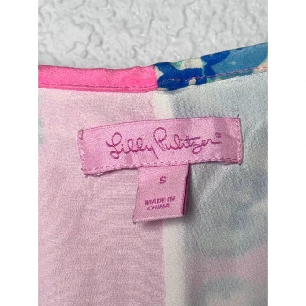 Lilly Pulitzer Mini Dress Women's Small Pink Coastal Tropical Beachy Resort Wear
